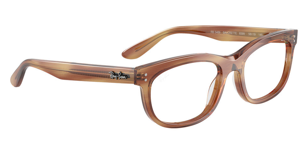 Ray-Ban® RX5489 RX5489 8399 56 Eyeglasses - Striped Brown