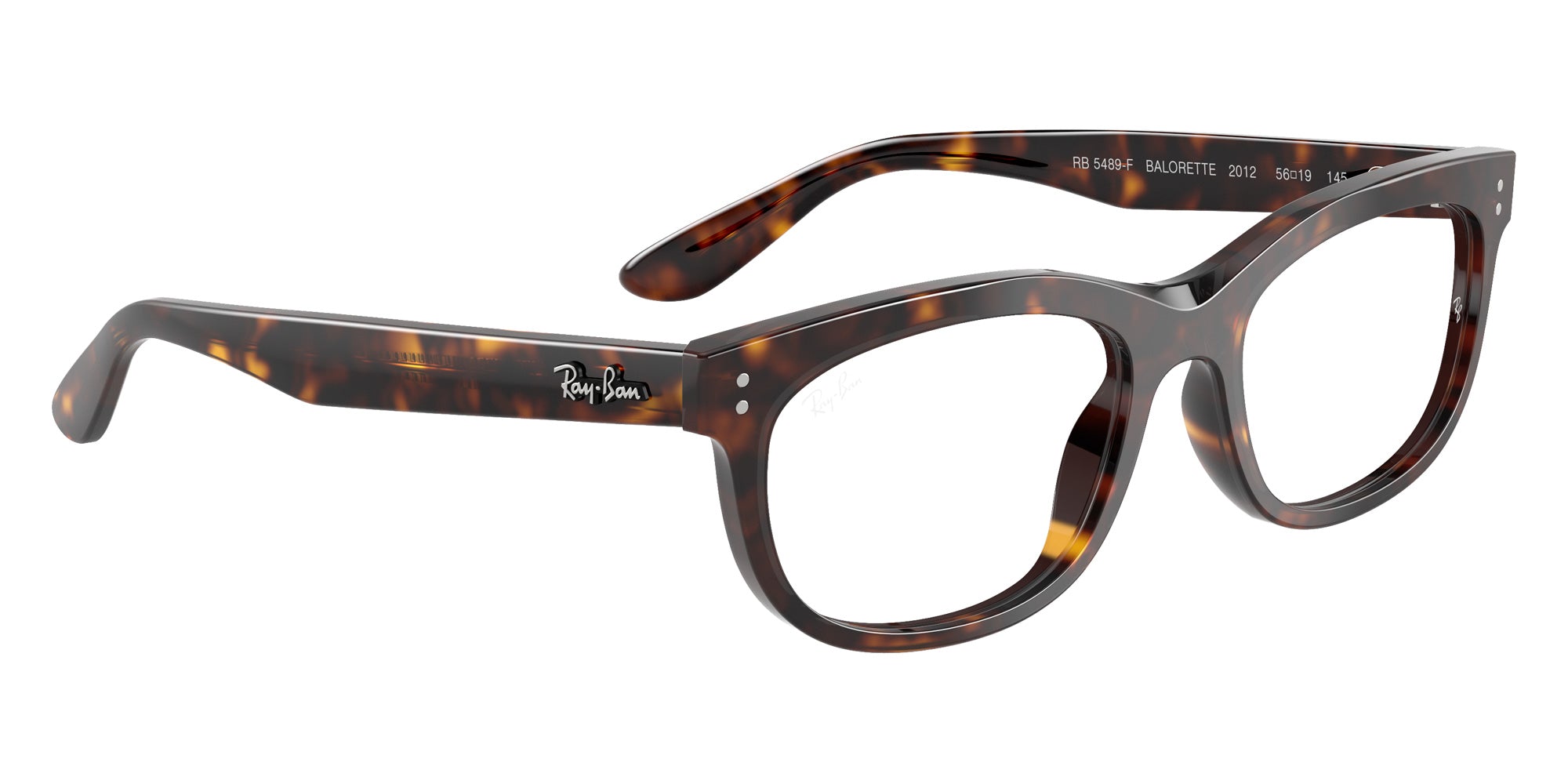 Ray-Ban® RX5489F RX5489F 2012 54 Eyeglasses - Havana