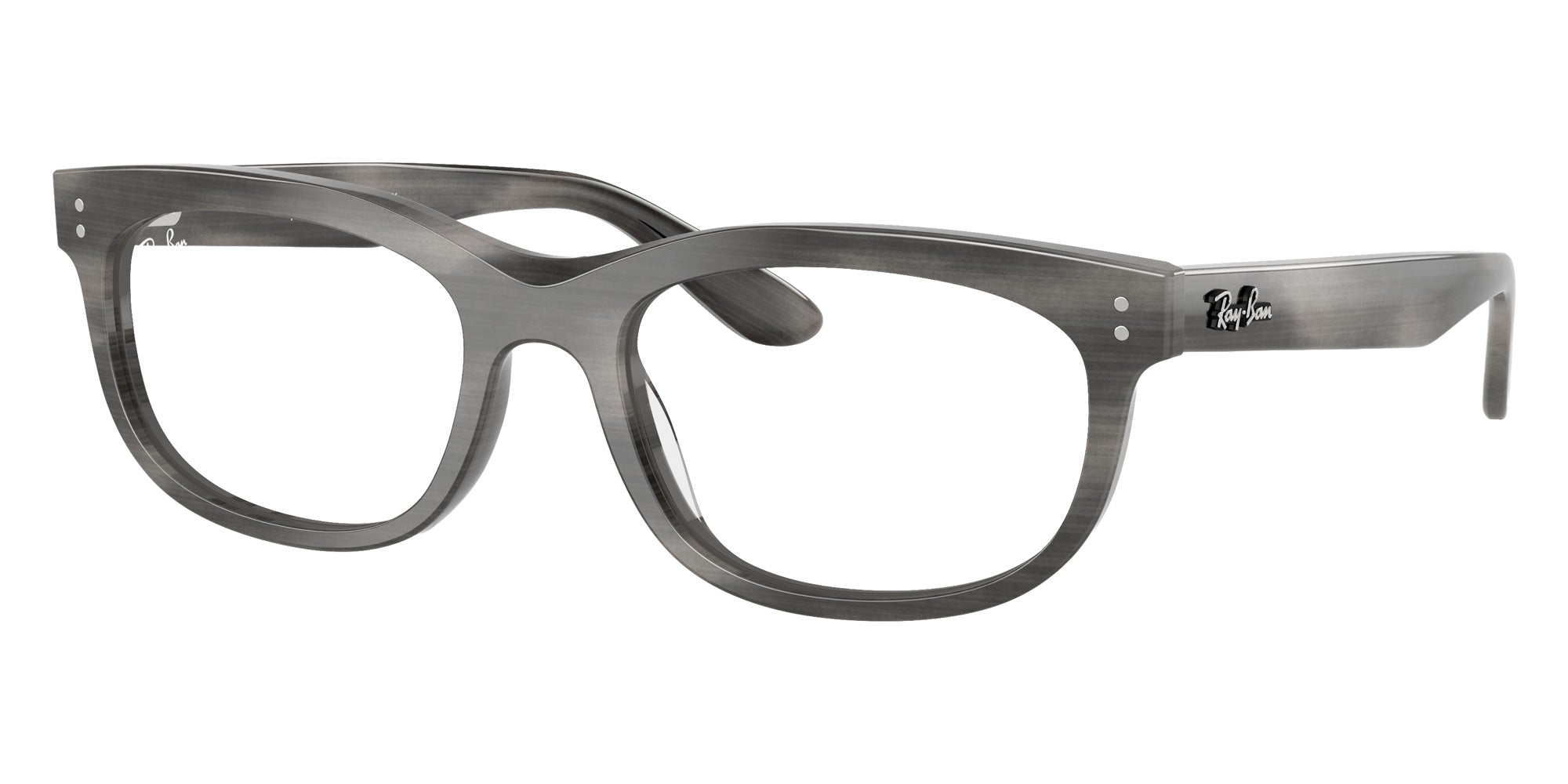 Ray-Ban® RX5489F RX5489F 8400 54 Eyeglasses - Striped Gray