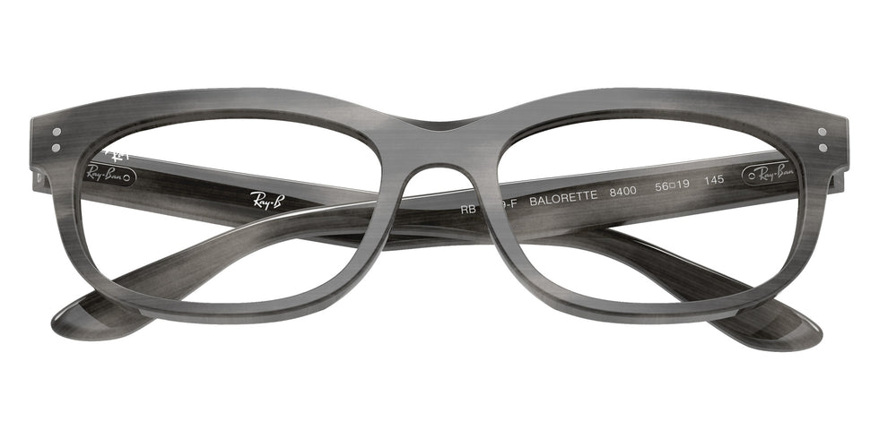 Ray-Ban® RX5489F RX5489F 8400 54 Eyeglasses - Striped Gray