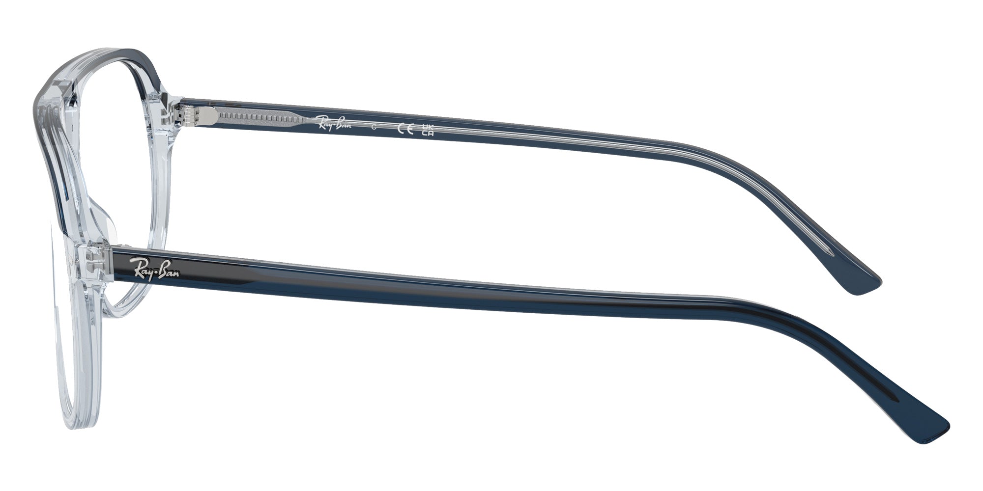 Ray-Ban® RX5698 RX5698 8324 56 Eyeglasses - Blue Transparent
