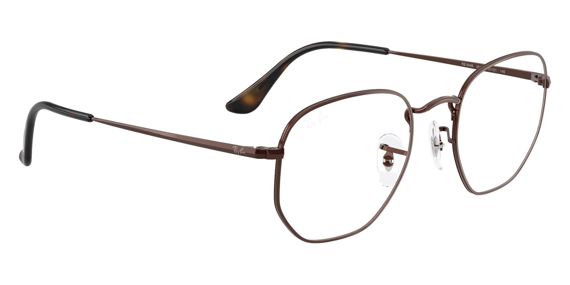Ray-Ban® RX6448 RX6448 2511 54 Eyeglasses - Brown