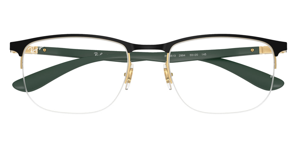 Ray-Ban® RX6513 RX6513 2994 55 Eyeglasses - Sand Green