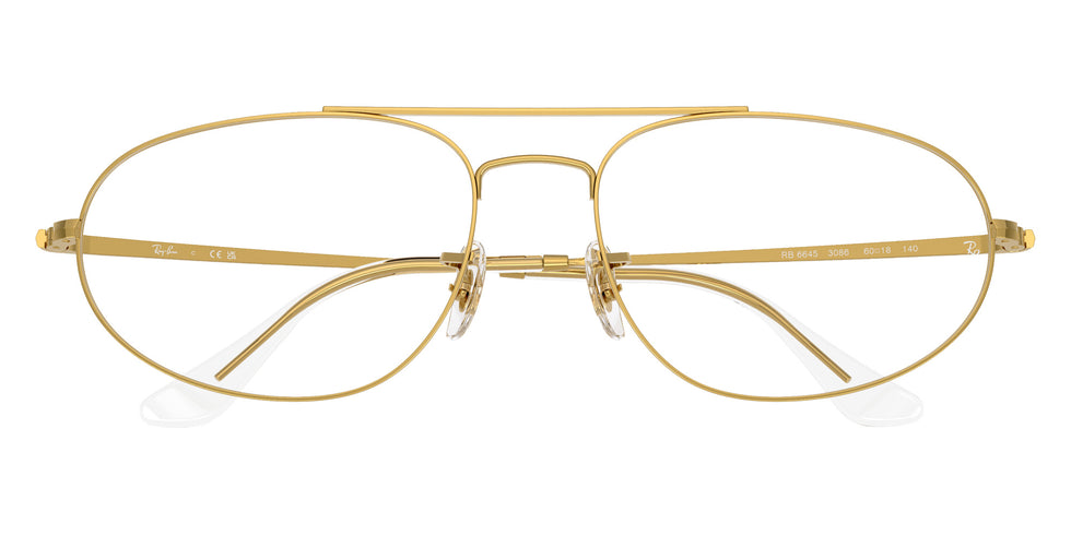 Ray-Ban® RX6645 RX6645 3086 57 Eyeglasses - Legend Gold