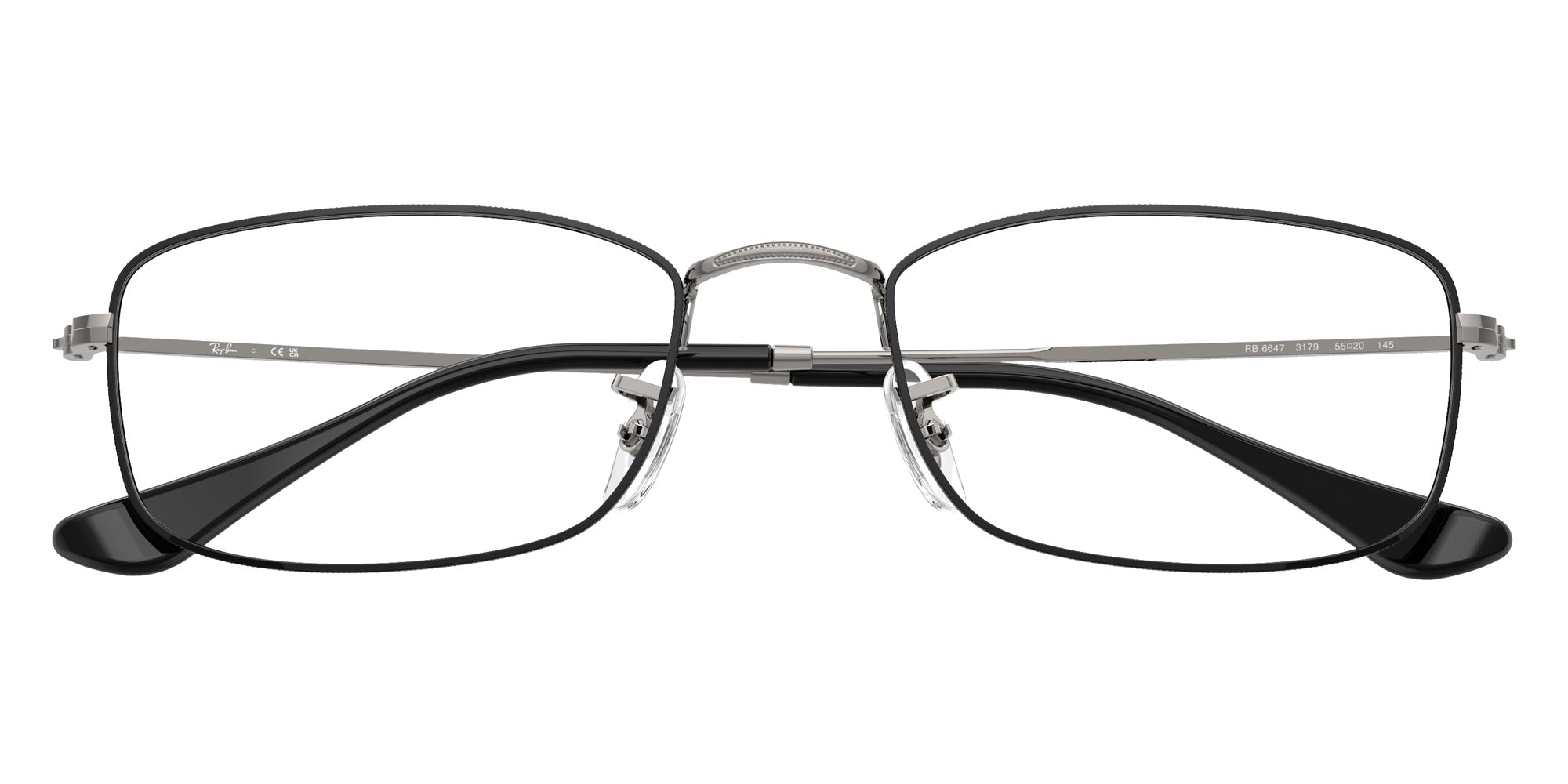 Ray-Ban® RX6647 RX6647 3179 53 Eyeglasses - Gunmetal