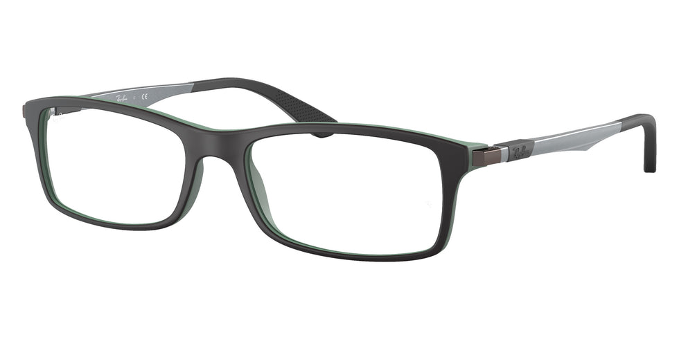 Ray-Ban® RX7017 RX7017 5197 54 Eyeglasses - Black On Green