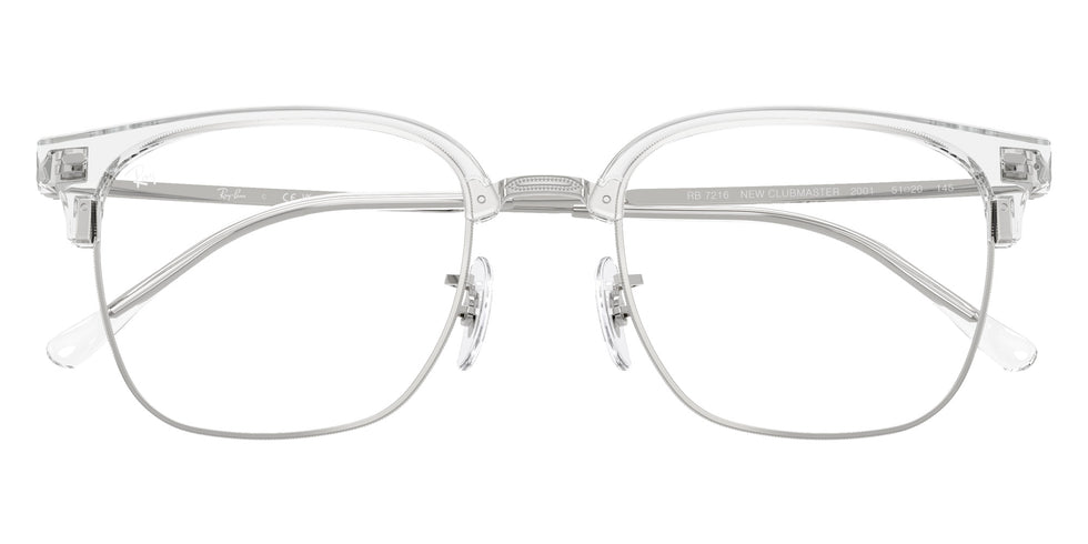 Ray-Ban® RX7216 RX7216 2001 53 Eyeglasses - Silver