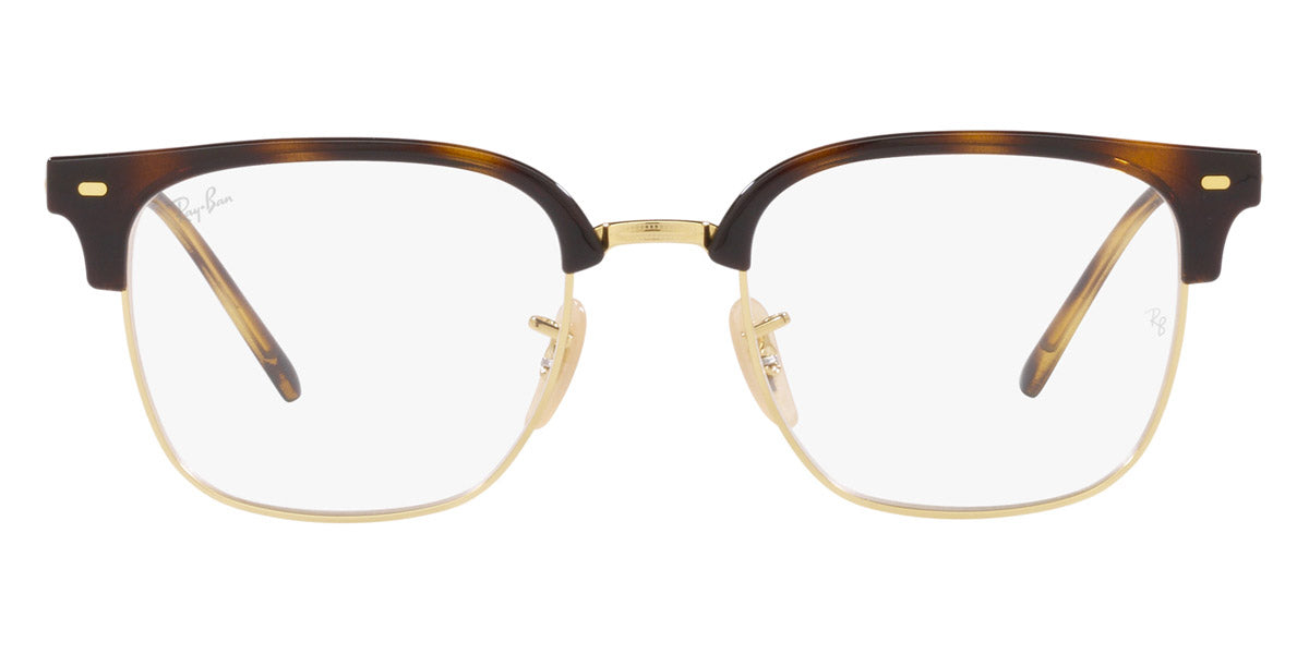 Ray-Ban® New Clubmaster RX7216 RX7216 8208 49 - Green on Black Eyeglasses