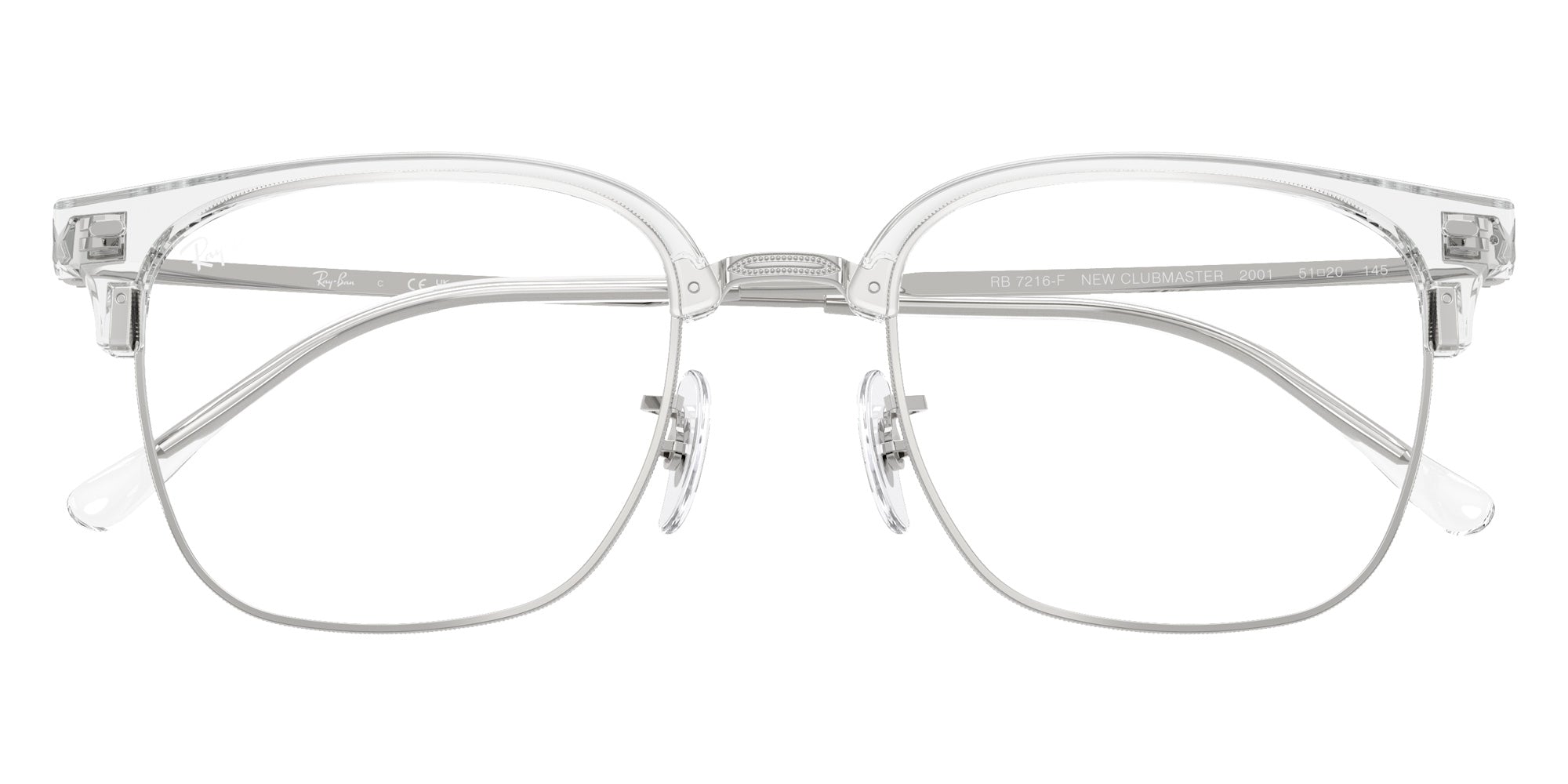 Ray-Ban® RX7216F RX7216F 2001 53 Eyeglasses - Silver