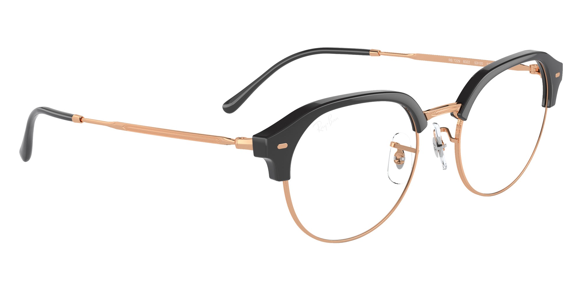 Ray-Ban® RX7229 RX7229 8322 53 Eyeglasses - Rose Gold