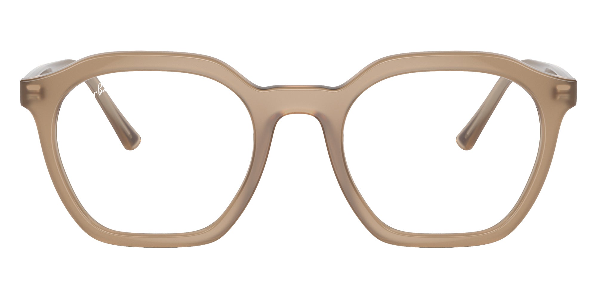 Ray-Ban® RX7238 RX7238 8355 52 Eyeglasses - Brown On Tortledove