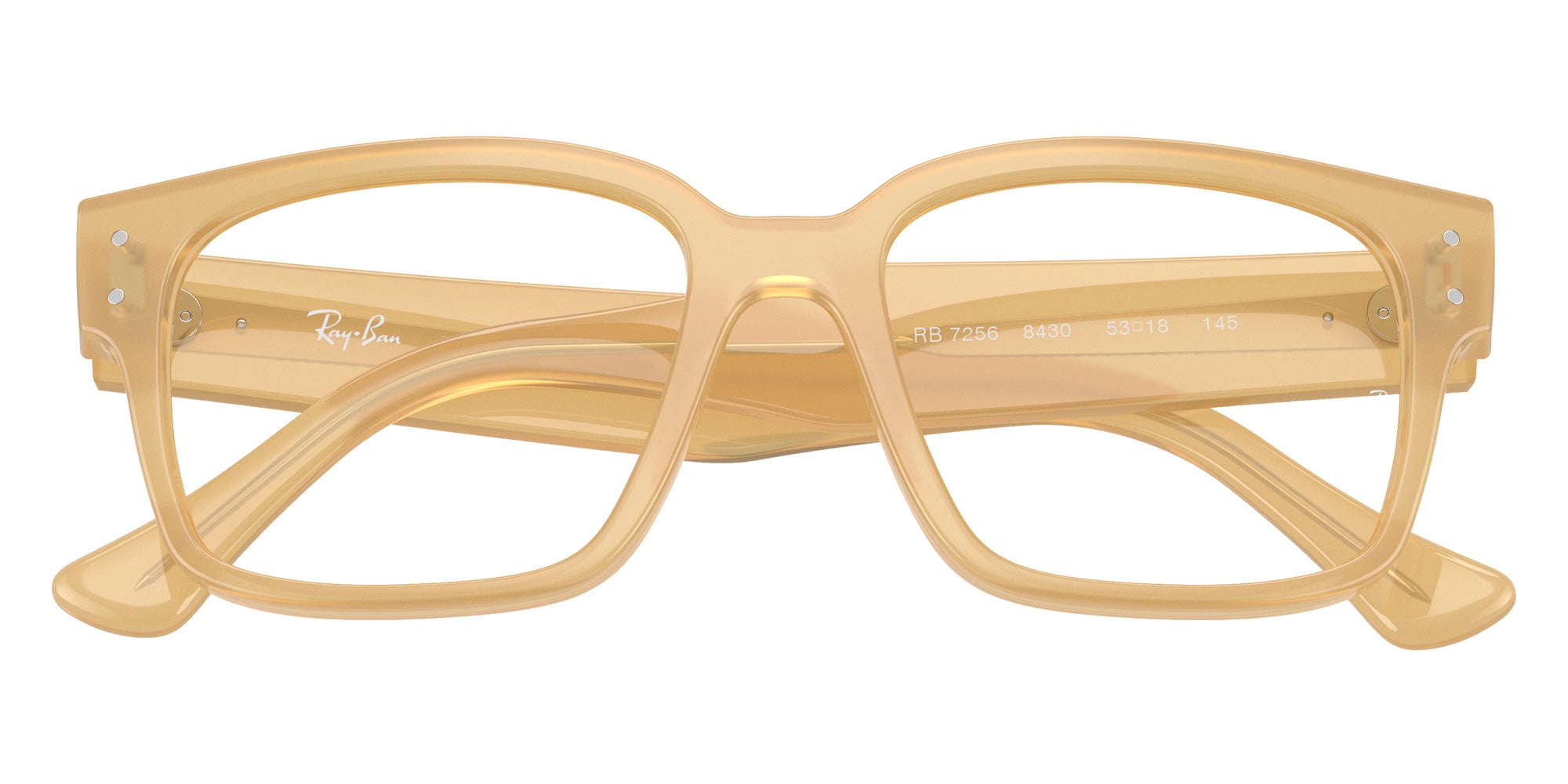 Ray-Ban® RX7256 RX7256 8430 53 Eyeglasses - Transparent Beige