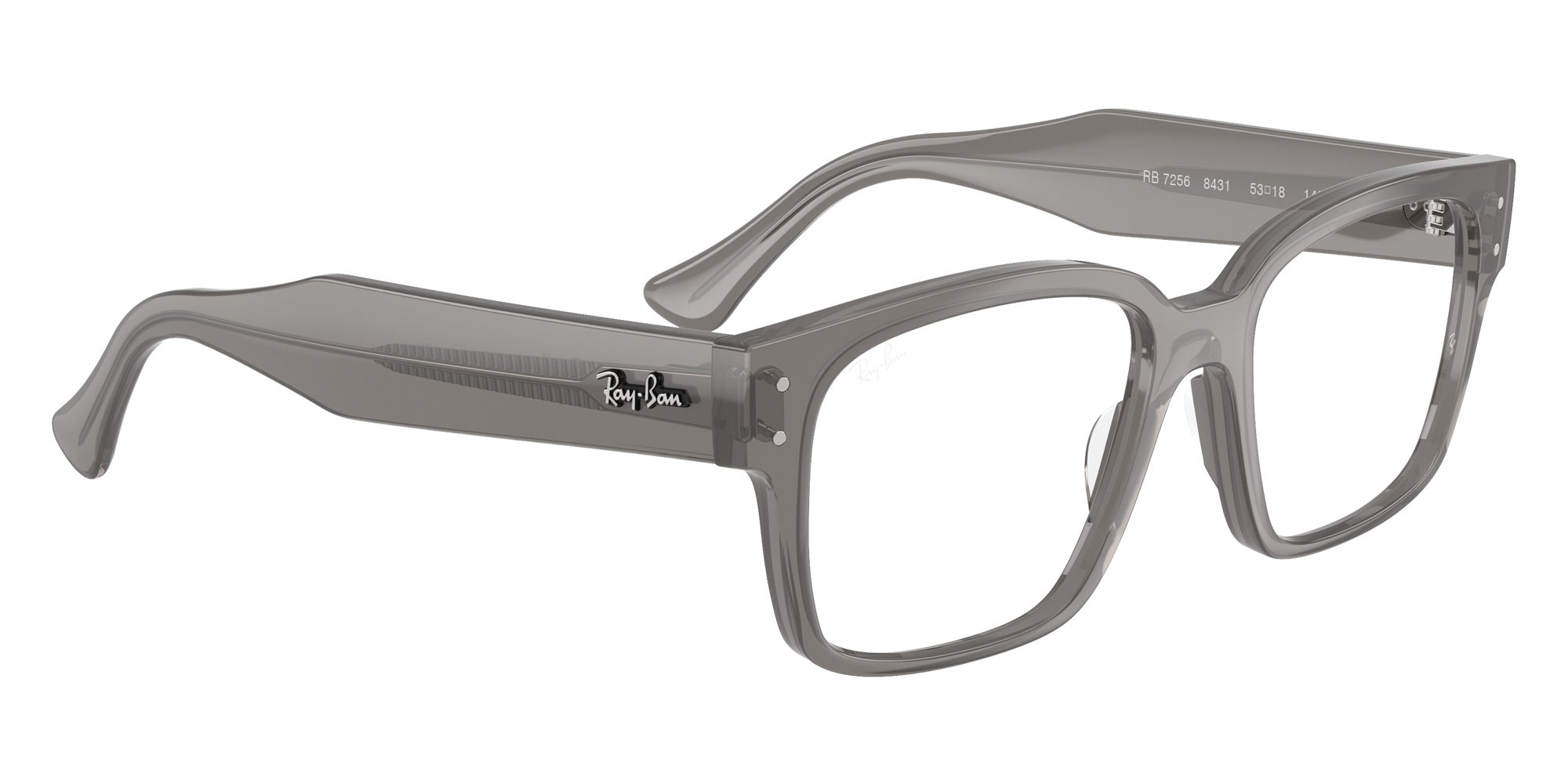 Ray-Ban® RX7256 RX7256 8431 53 Eyeglasses - Transparent Gray
