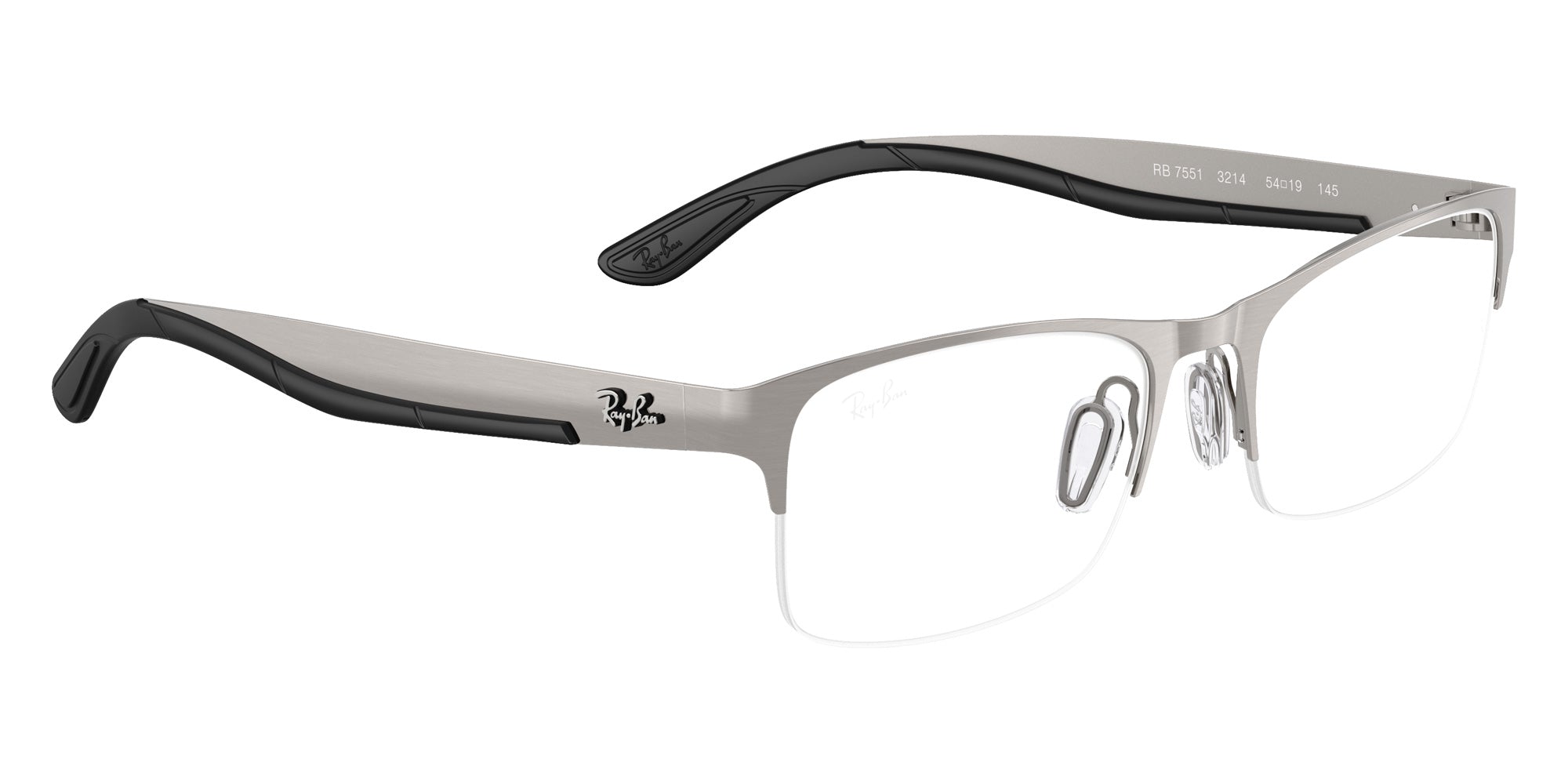 Ray-Ban® RX7551 RX7551 3214 56 Eyeglasses - Gunmetal