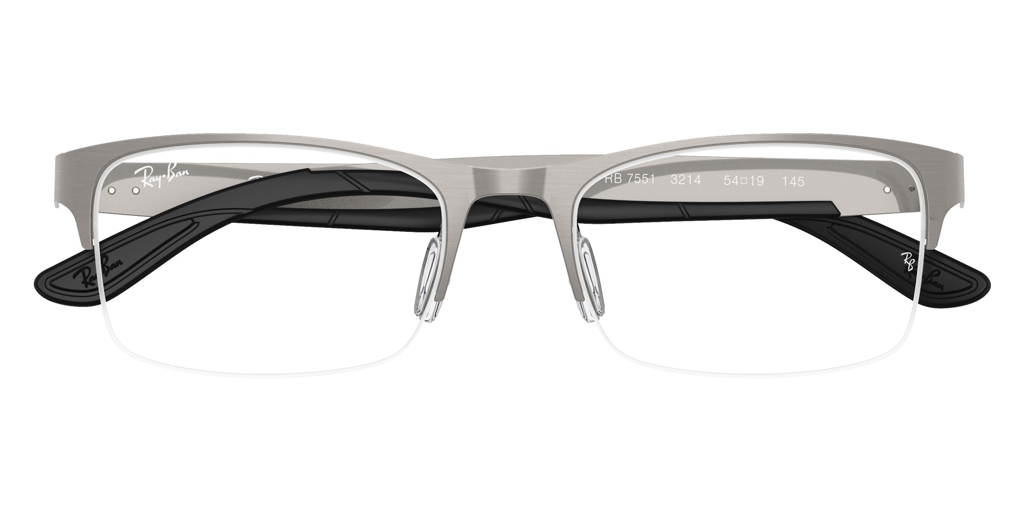 Ray-Ban® RX7551 RX7551 3214 56 Eyeglasses - Gunmetal