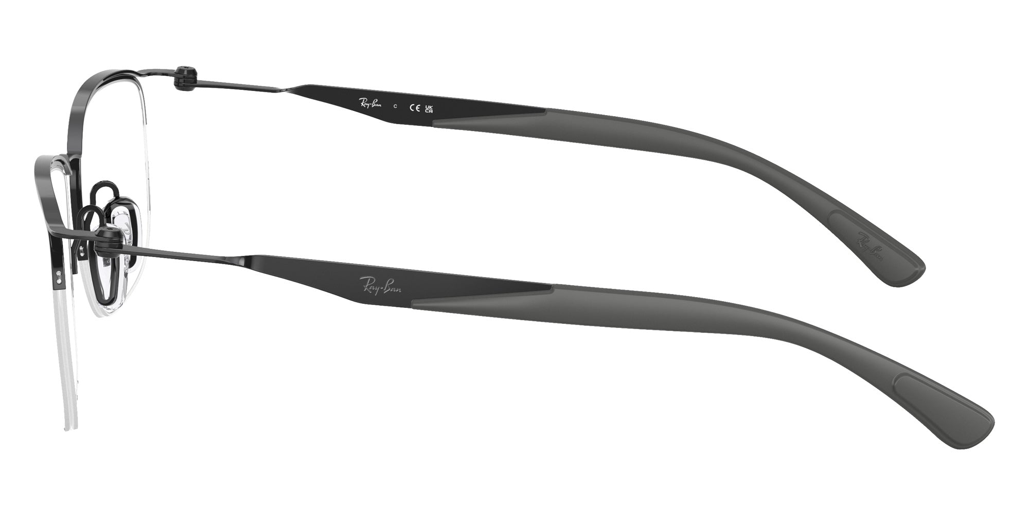 Ray-Ban® RX7552 RX7552 3209 52 Eyeglasses - Black