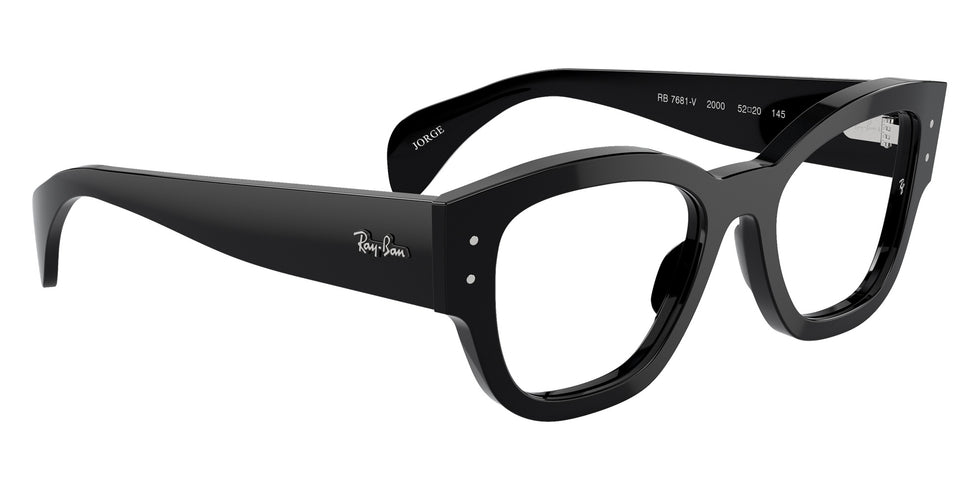 Ray-Ban® RX7681V RX7681V 2000 52 Eyeglasses - Black