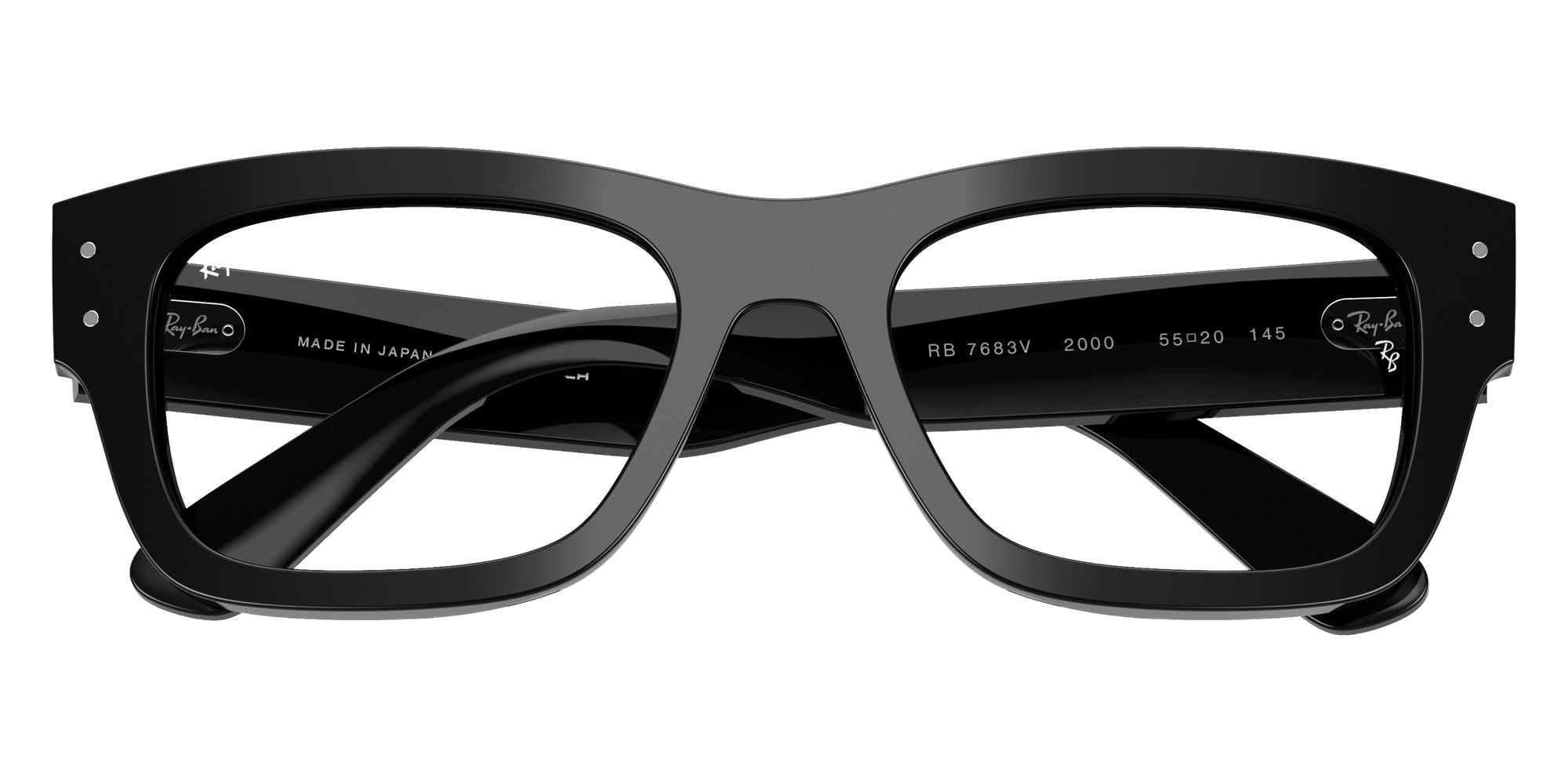 Ray-Ban® RX7683V RX7683V 2000 55 Eyeglasses - Black