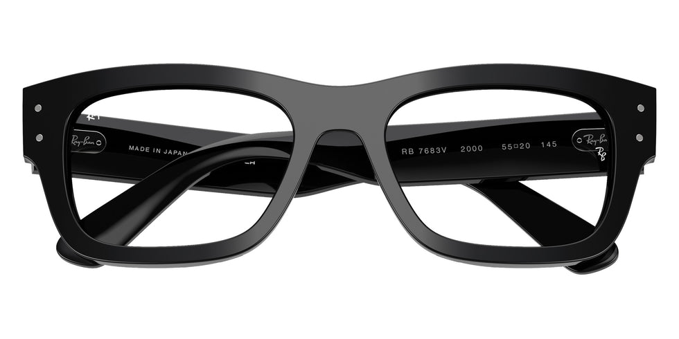 Ray-Ban® RX7683V RX7683V 2000 55 Eyeglasses - Black