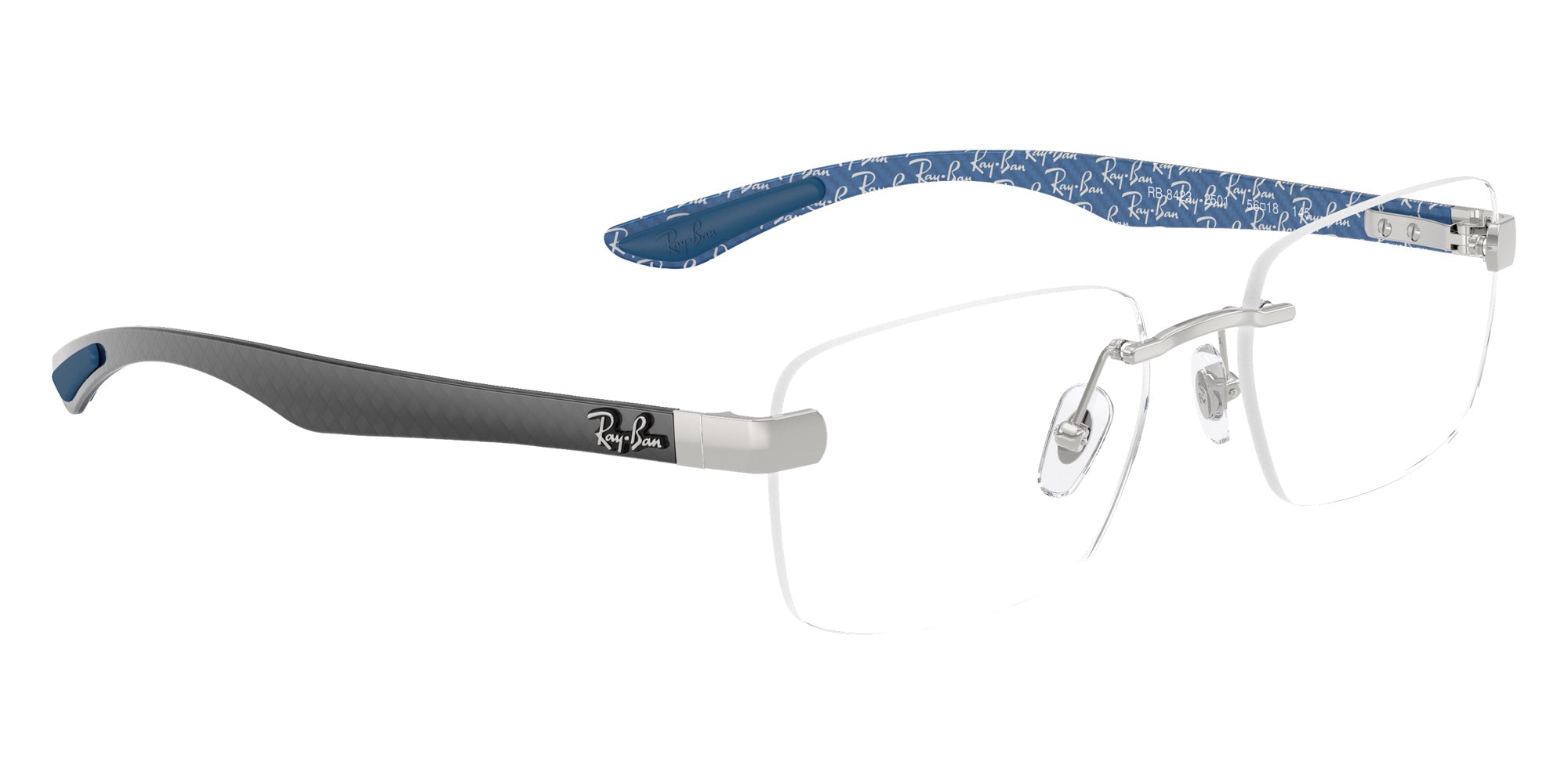Ray-Ban® RX8423 RX8423 2501 56 Eyeglasses - Silver