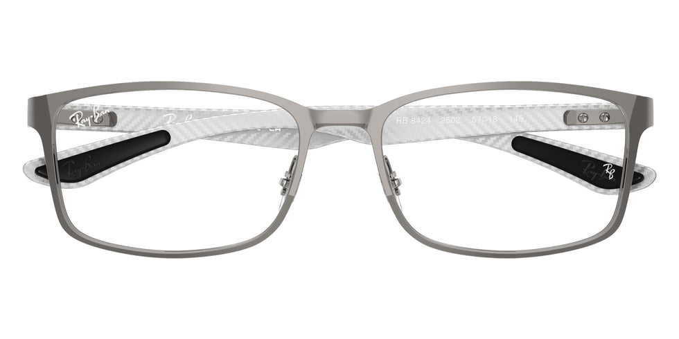 Ray-Ban® RX8424 RX8424 2502 57 Eyeglasses - Gunmetal