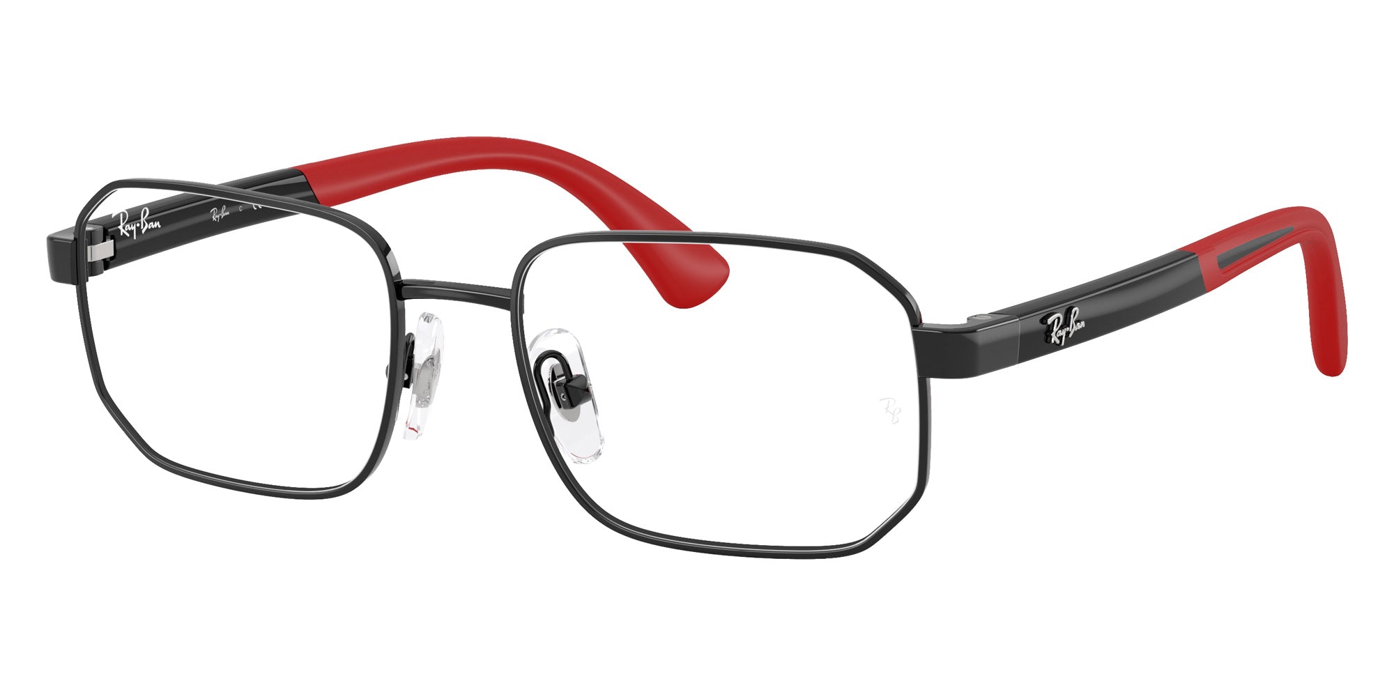 Ray-Ban® RY1060 RY1060 4005 46 Eyeglasses - Black On Rubber Red