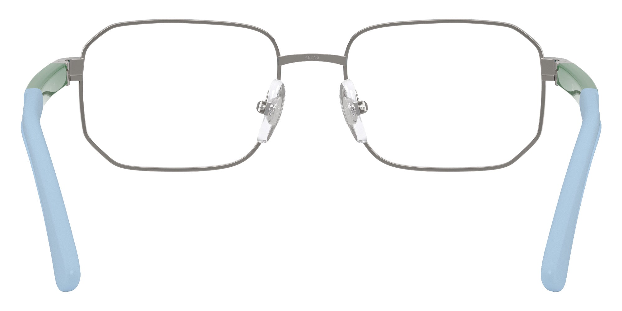 Ray-Ban® RY1060 RY1060 4095 48 Eyeglasses - Green On Rubber Light Blue