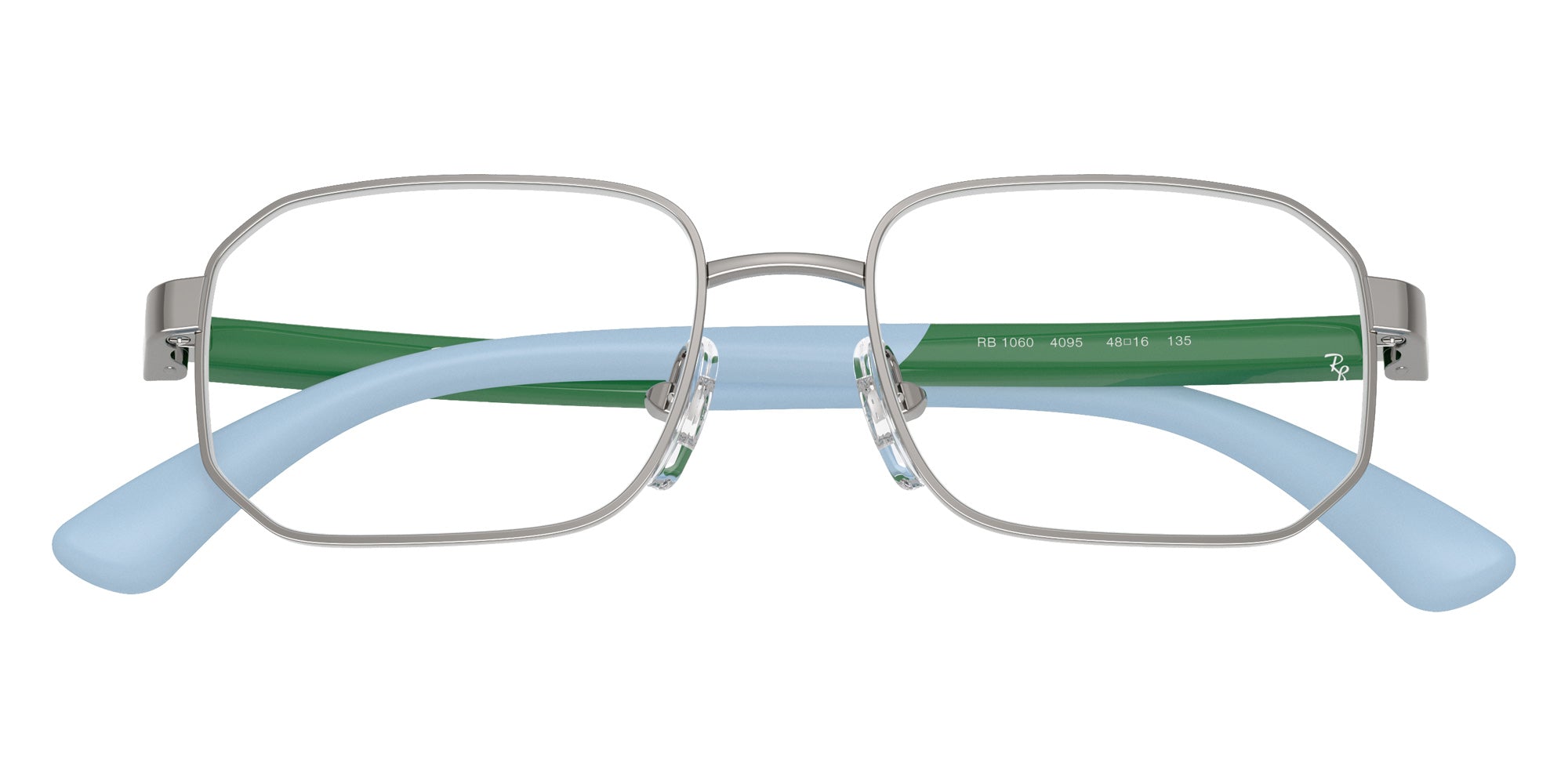 Ray-Ban® RY1060 RY1060 4095 48 Eyeglasses - Green On Rubber Light Blue