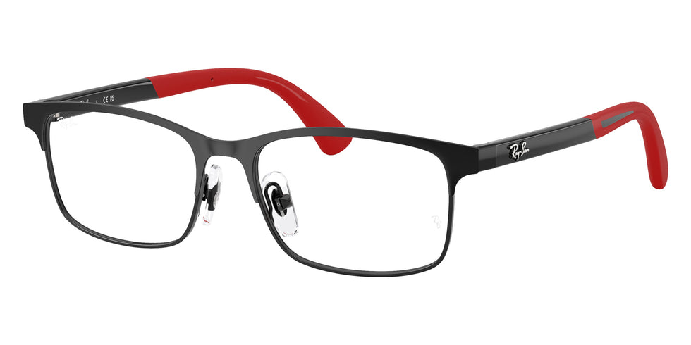 Ray-Ban® RY1061 RY1061 4065 48 Eyeglasses - Black/Red