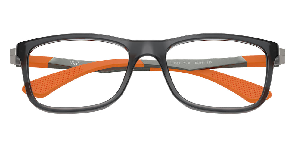 Ray-Ban® RY1549 RY1549 7503 50 Eyeglasses - Gunmetal/Rubber Orange