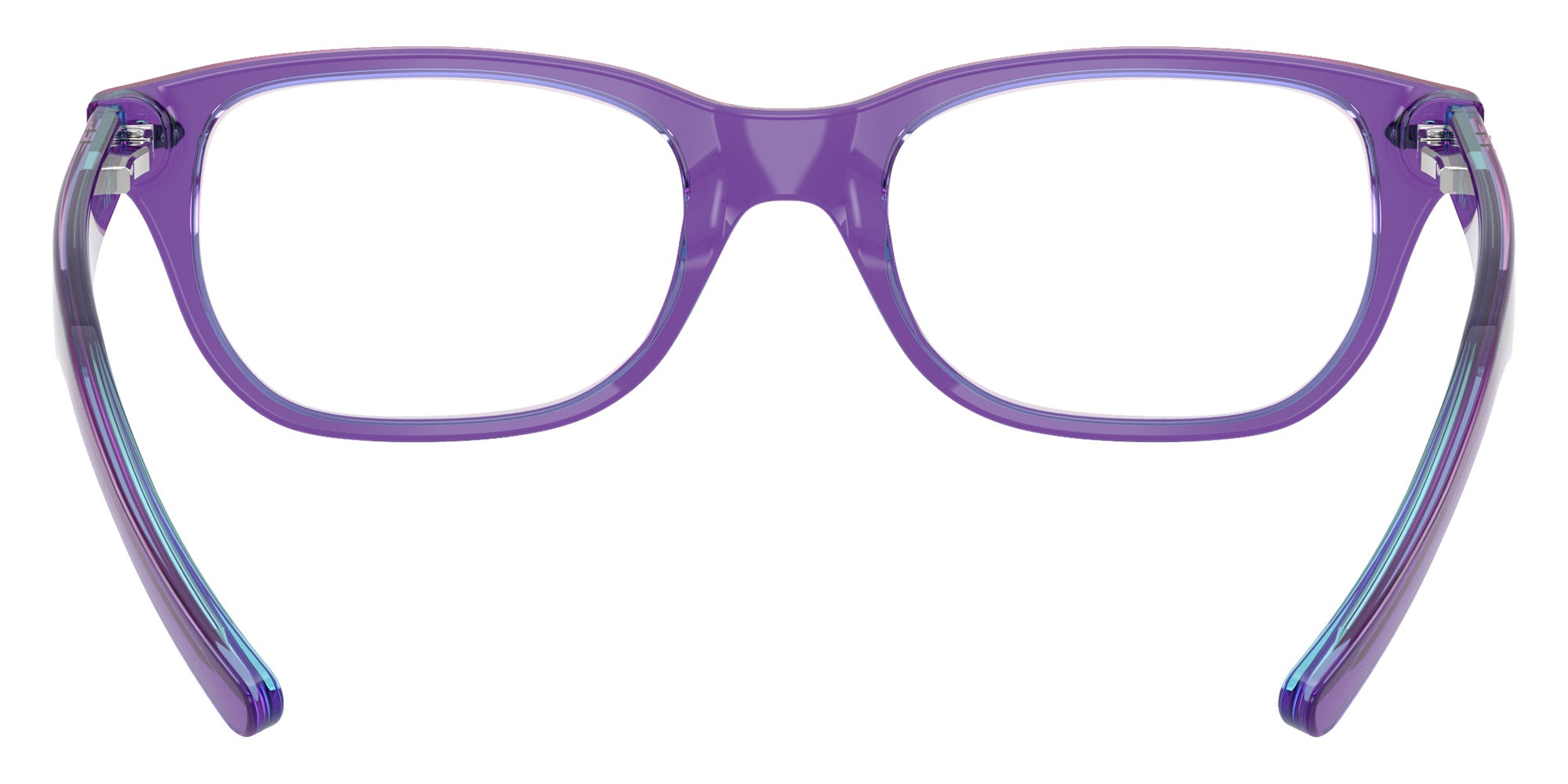 Ray-Ban® RY1555 RY1555 3997 48 Eyeglasses - Transparent Violet/Light Blue