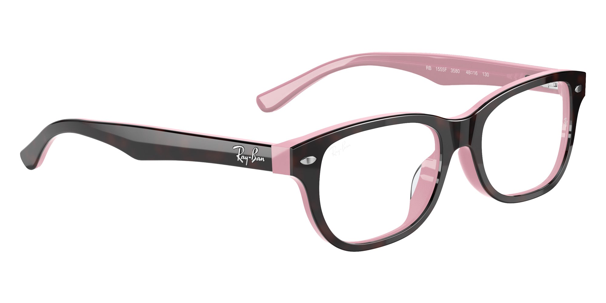Ray-Ban® RY1555F RY1555F 3580 48 Eyeglasses - Havana On Opal Pink