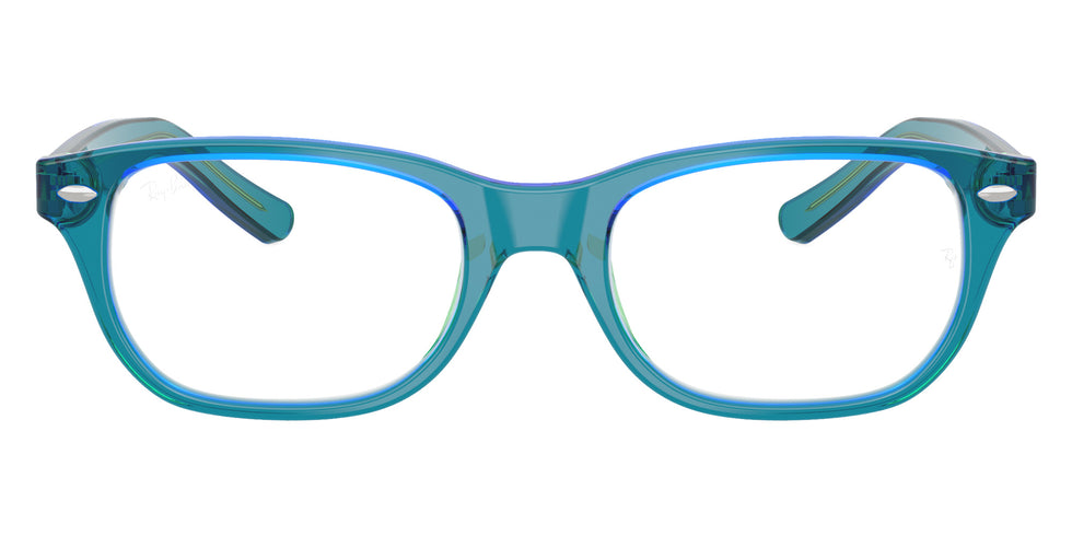 Ray-Ban® RY1555F RY1555F 3996 48 Eyeglasses - Transparent Blue/Green