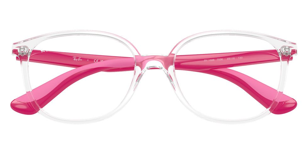 Ray-Ban® RY1598 RY1598 7536 49 Eyeglasses - Blue/Rubber Yellow