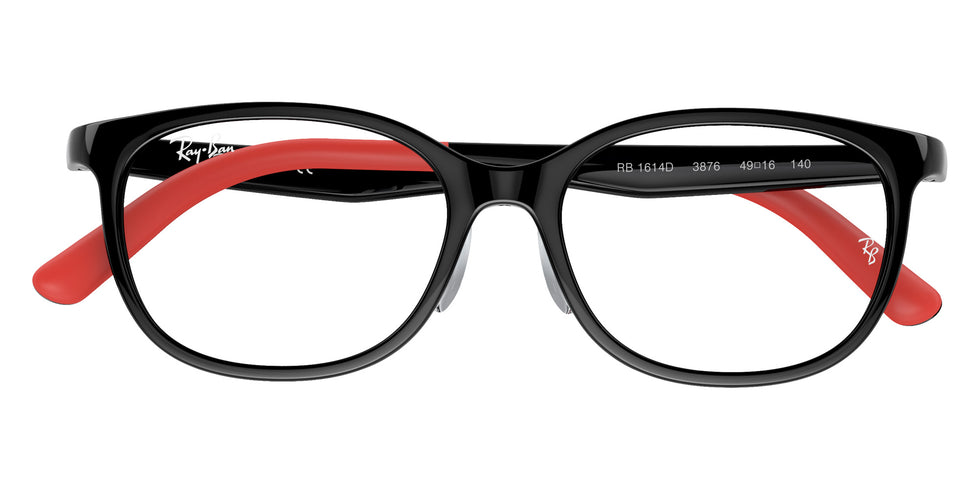 Ray-Ban® RY1614D RY1614D 3876 49 Eyeglasses - Black On Red
