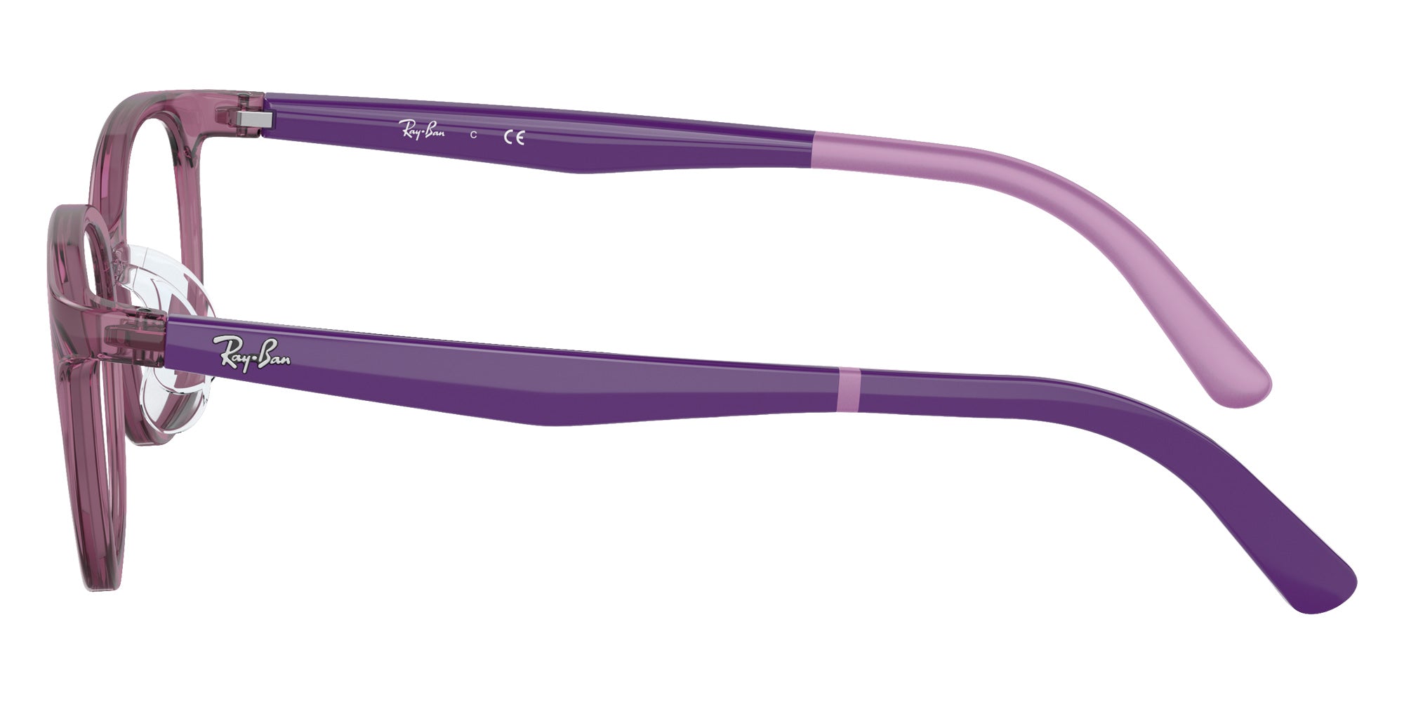 Ray-Ban® RY1614D RY1614D 3909 49 Eyeglasses - Purple On Rubber Light Purple