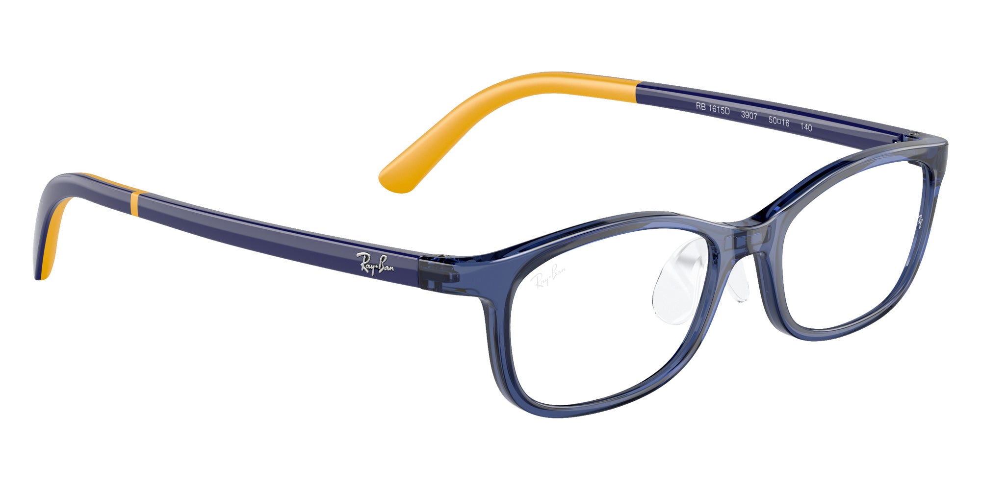 Ray-Ban® RY1615D RY1615D 3907 48 Eyeglasses - Blue On Rubber Yellow