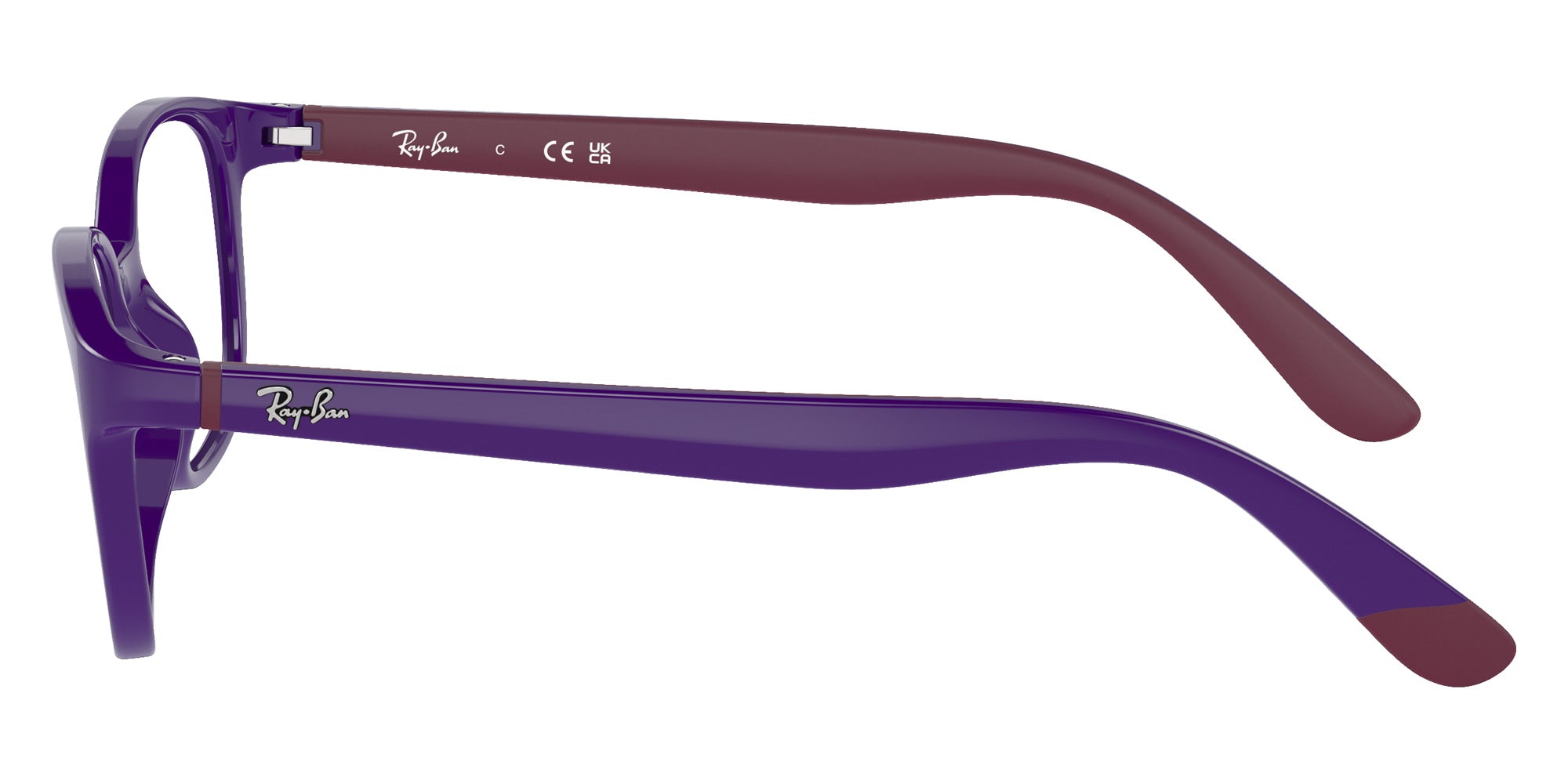 Ray-Ban® RY1632F RY1632F 3962 48 Eyeglasses - Violet On Bordeaux