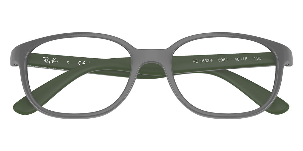 Ray-Ban® RY1632F RY1632F 3964 48 Eyeglasses - Dark Gray On Green