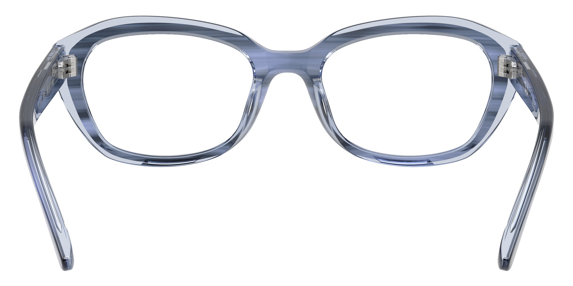 Ray-Ban® RY1636 RY1636 3991 48 Eyeglasses - Striped Blue On Transparent Blue