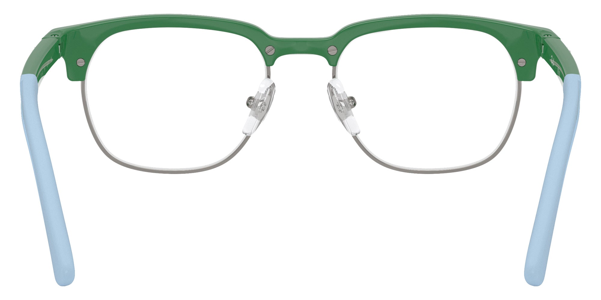 Ray-Ban® RY1641 RY1641 7507 48 Eyeglasses - Green On Rubber Light Blue
