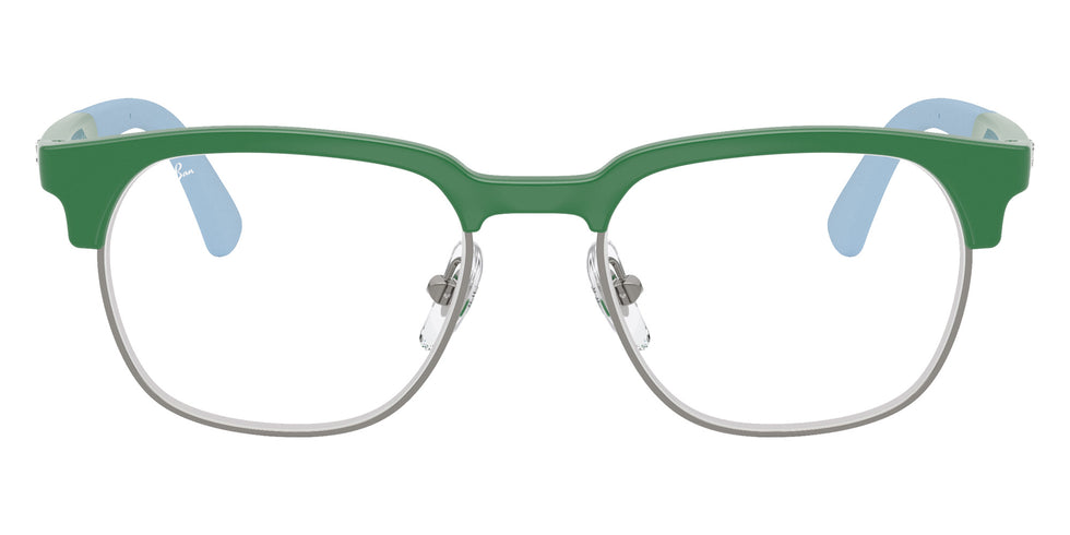 Ray-Ban® RY1641 RY1641 7507 48 Eyeglasses - Green On Rubber Light Blue
