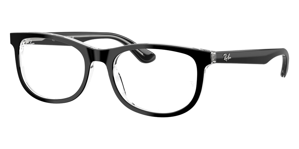 Ray-Ban® RY1642 RY1642 3529 48 Eyeglasses - Black On Transparent
