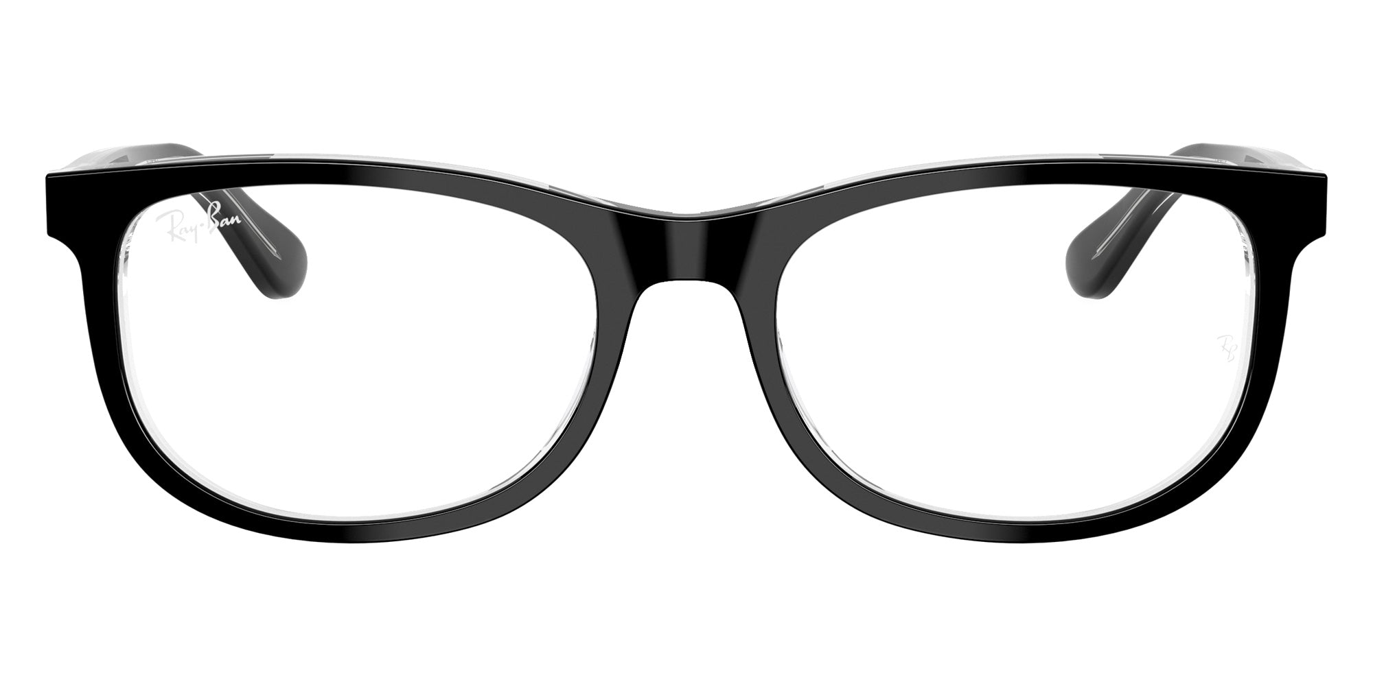 Ray-Ban® RY1642 RY1642 3529 48 Eyeglasses - Black On Transparent