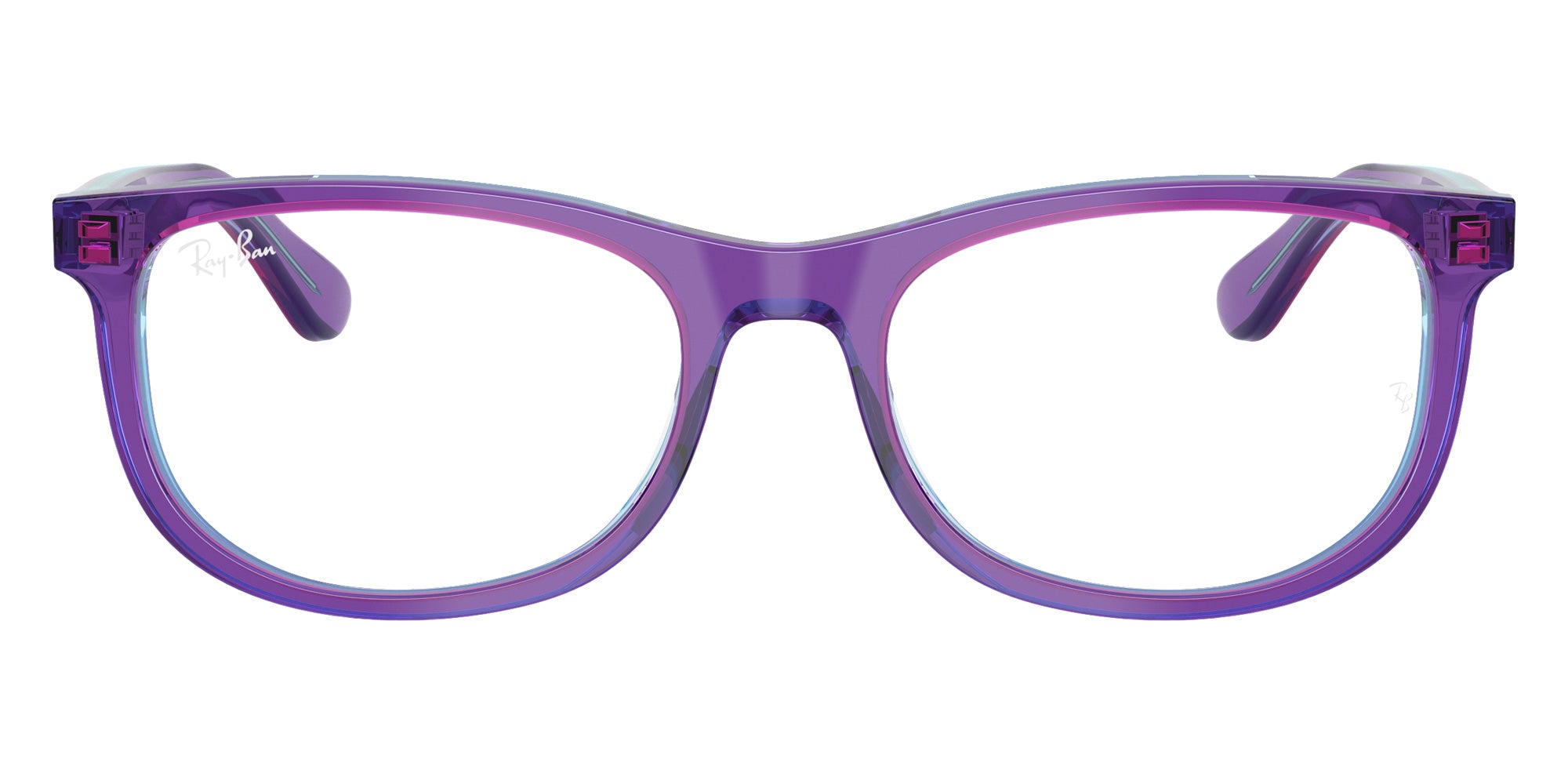 Ray-Ban® RY1642 RY1642 3997 48 Eyeglasses - Transparent Violet/Light Blue