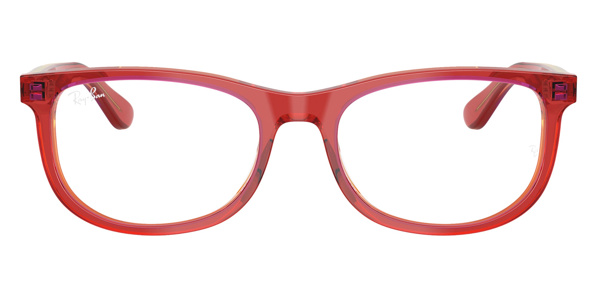 Ray-Ban® RY1642 RY1642 3998 48 Eyeglasses - Transparent Red/Yellow