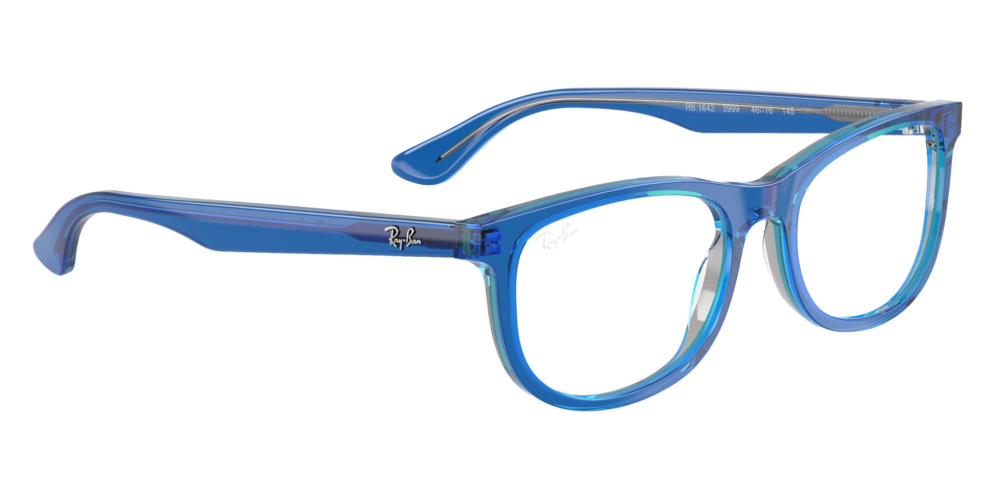 Ray-Ban® RY1642 RY1642 3999 48 Eyeglasses - Transparent Blue/Gray