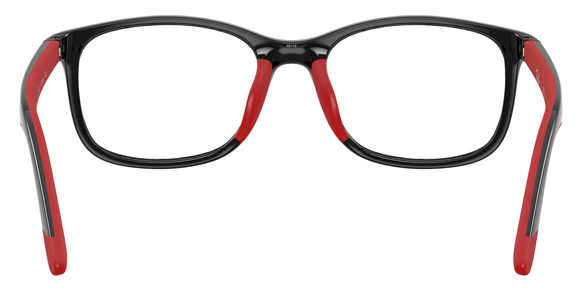 Ray-Ban® RY1644 RY1644 3928 46 Eyeglasses - Black On Rubber Red