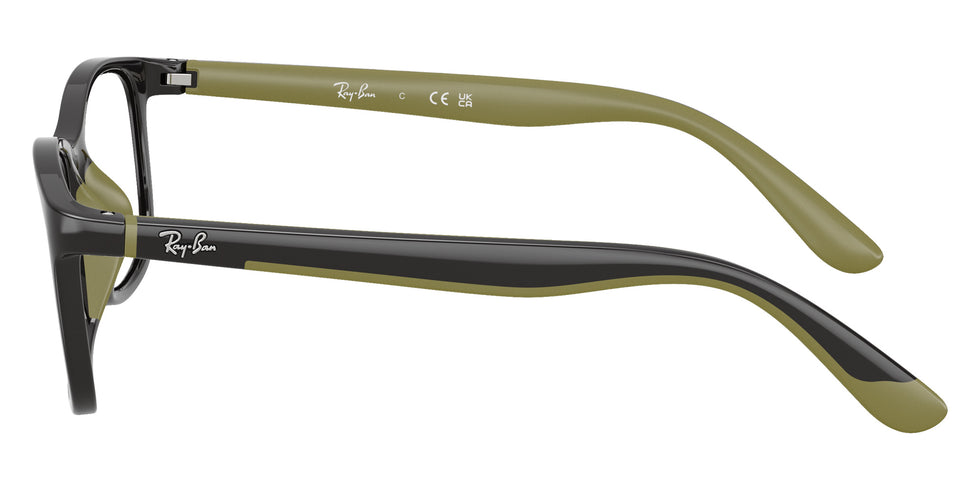 Ray-Ban® RY1644 RY1644 7511 48 Eyeglasses - Gray On Rubber Green