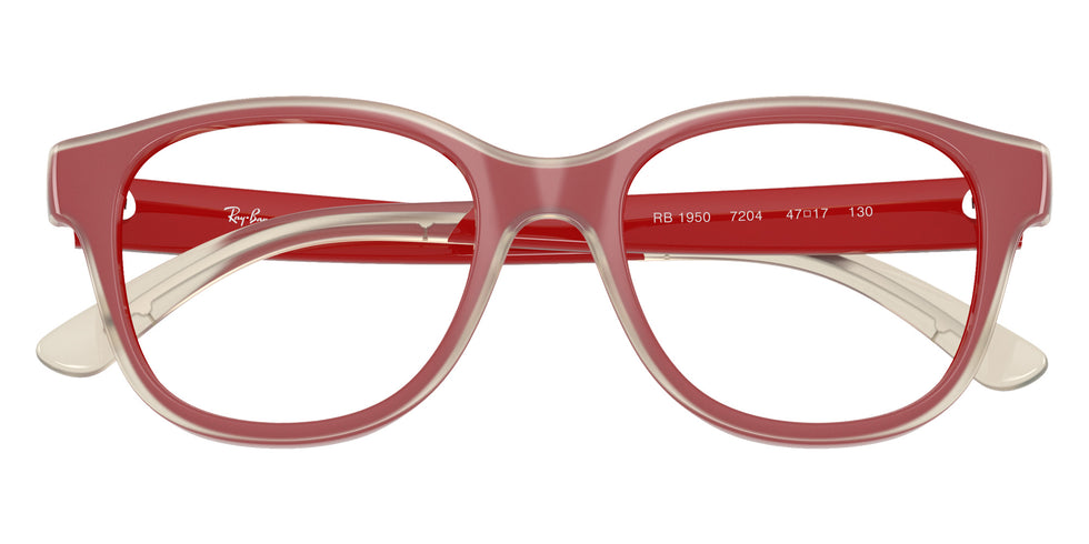 Ray-Ban® RY1950 RY1950 7204 46 Eyeglasses - Red On Transparent